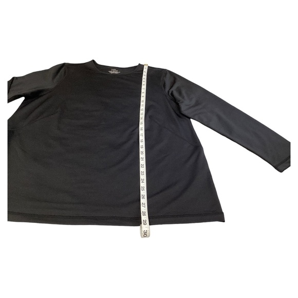 J. Jill Fit Women’s Rhodes Crew-Neck Tee Long Sleeves Stretch Black Shirt Sz XL - Picture 7 of 14